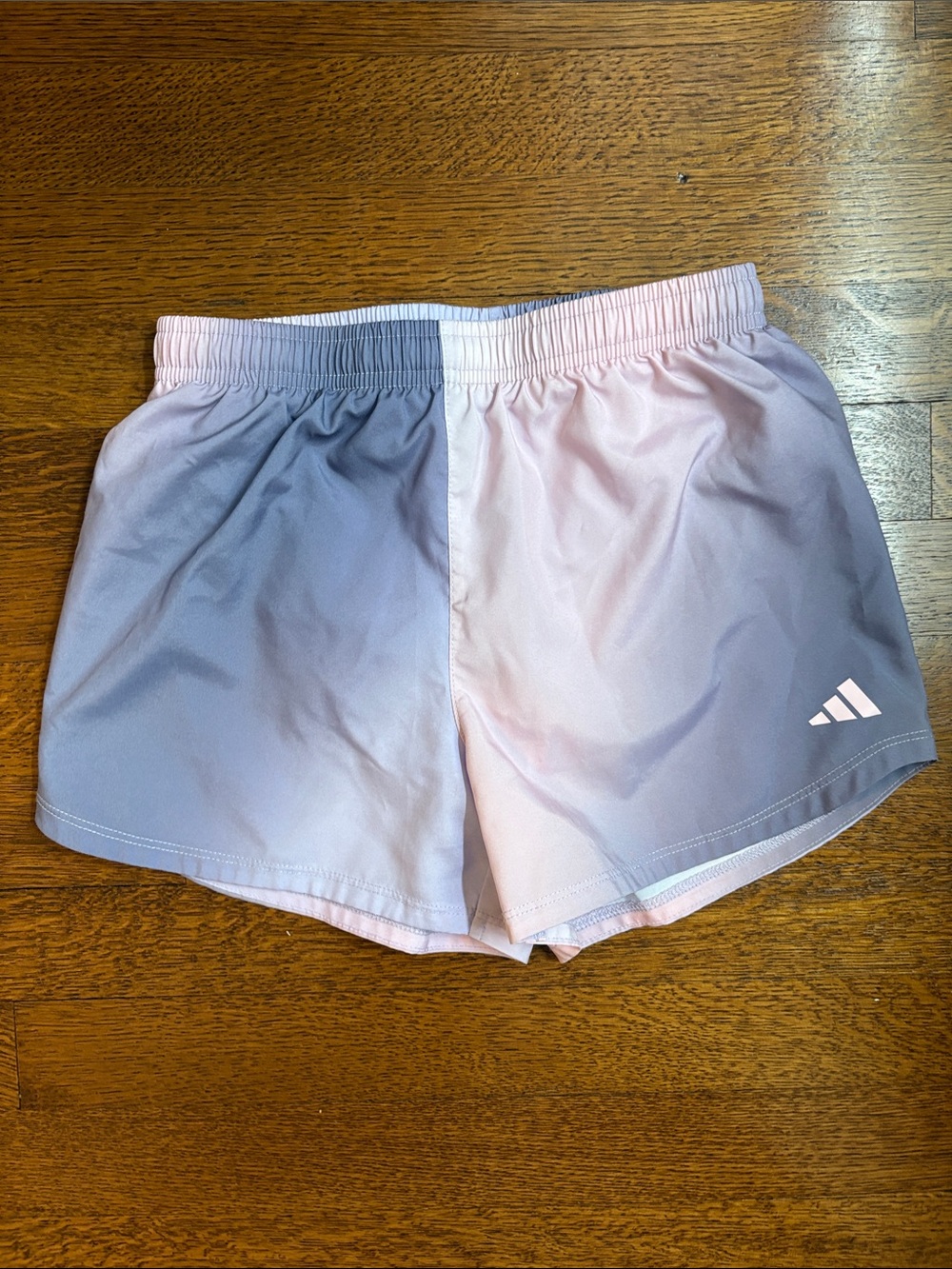 adidas Women’s Pink and Lavender Ombre Athletic Shorts